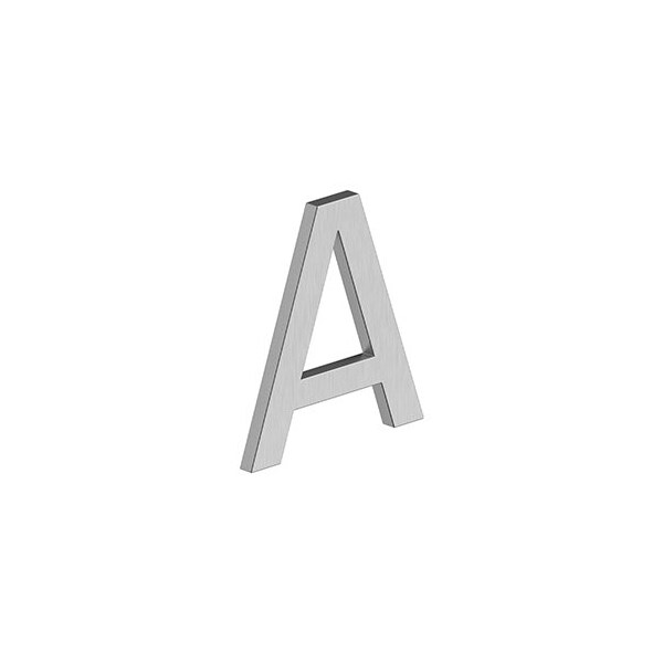 4 LETTER A, E SERIES W/ RISERS, STAINLESS STEEL in Brushed Stainless